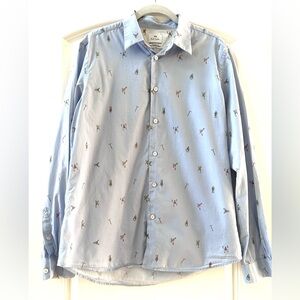 Paul Smith Mountaineering Rock Climbing Tailored Fit Shirt. 100% cotton. EUC. M